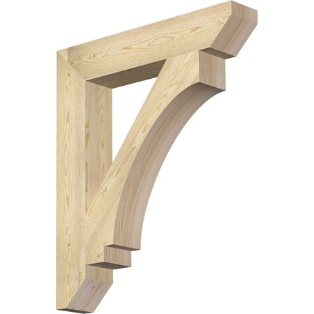 Ekena Millwork Imperial Slat Rough Sawn Bracket, Douglas Fir, 6"W x 34"D x 40"H BKT06X34X40IMP06RDF